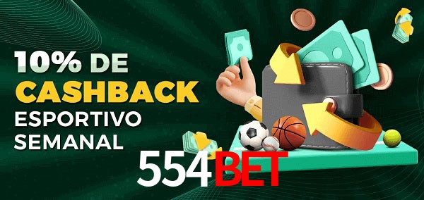 10% de bônus de cashback na 554Bet